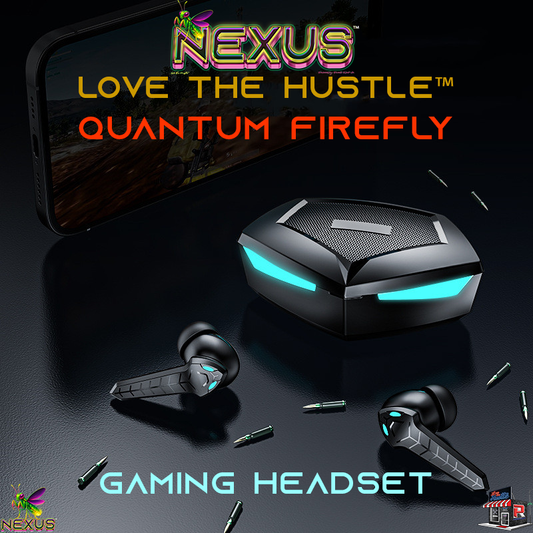 Nexus™ Quantum Firefly™ Wireless Gaming Headset – Zero-Lag Bluetooth 5.1 | 360° Sound | Breathing Light