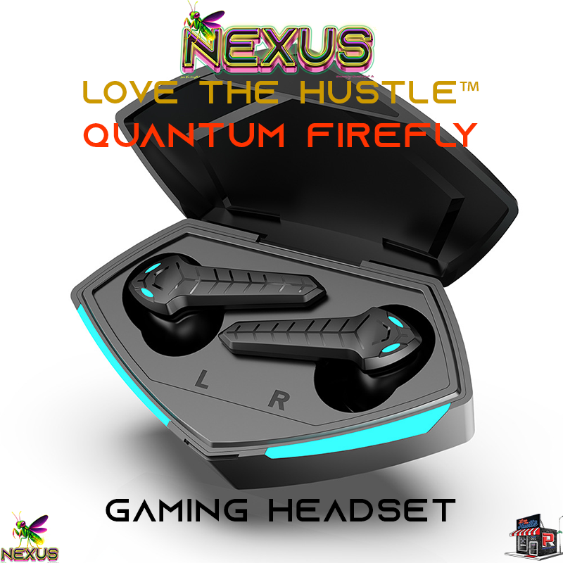 Nexus™ Quantum Firefly™ Wireless Gaming Headset – Zero-Lag Bluetooth 5.1 | 360° Sound | Breathing Light