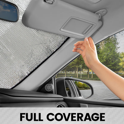 Love The Hustle Auto Sun Shade 57.6" x 27.6"（145cm x 70cm ）