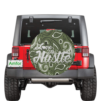 Love The Hustle Spare Tire Cover(Large)(17")