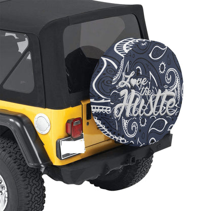 Love The Hustle Spare Tire Cover (Small) (15")