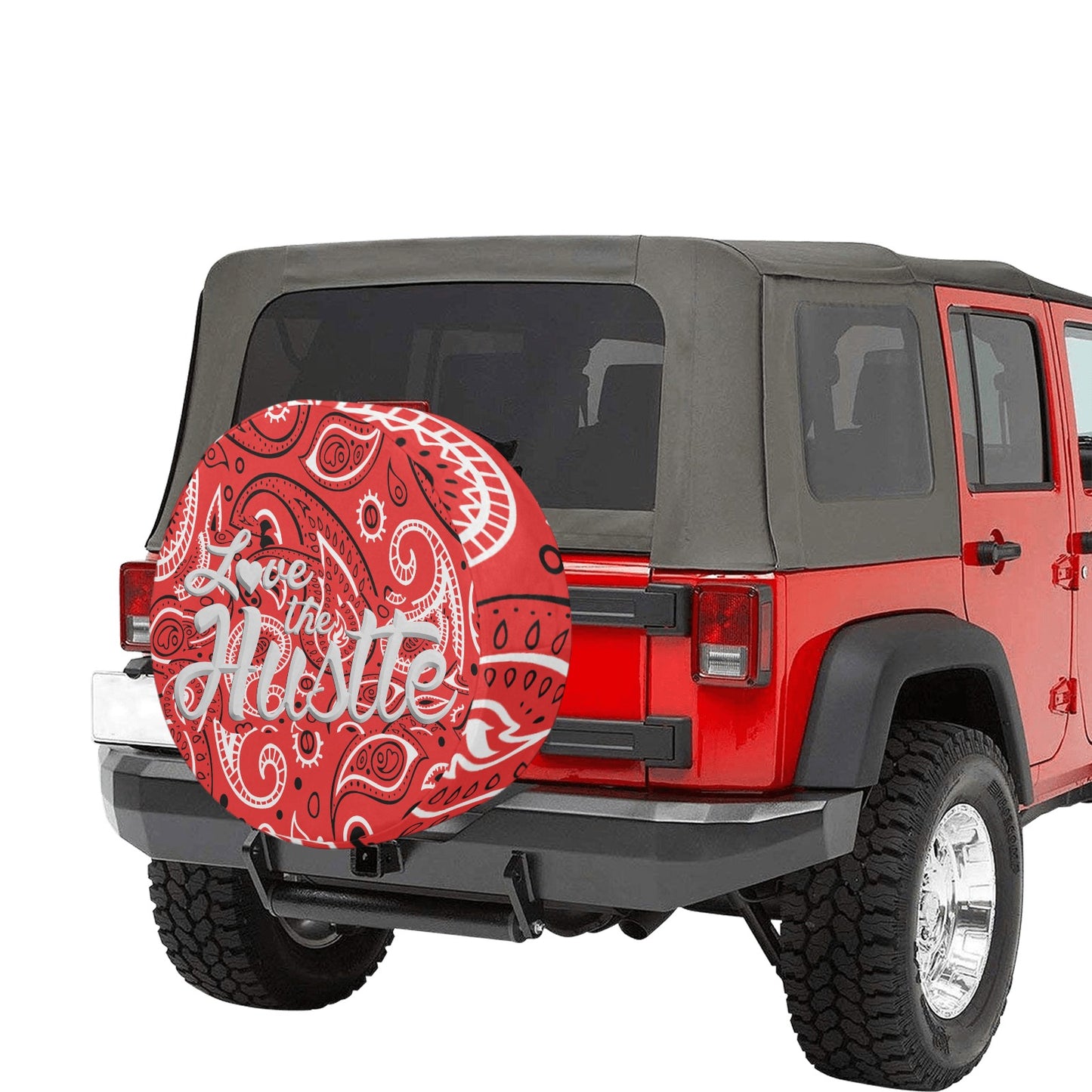 Love The Hustle Spare Tire Cover(Large)(17")
