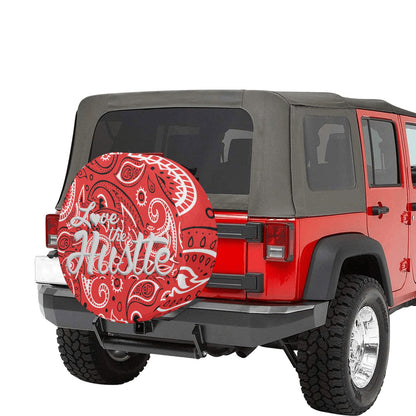 Love The Hustle Spare Tire Cover(Large)(17")