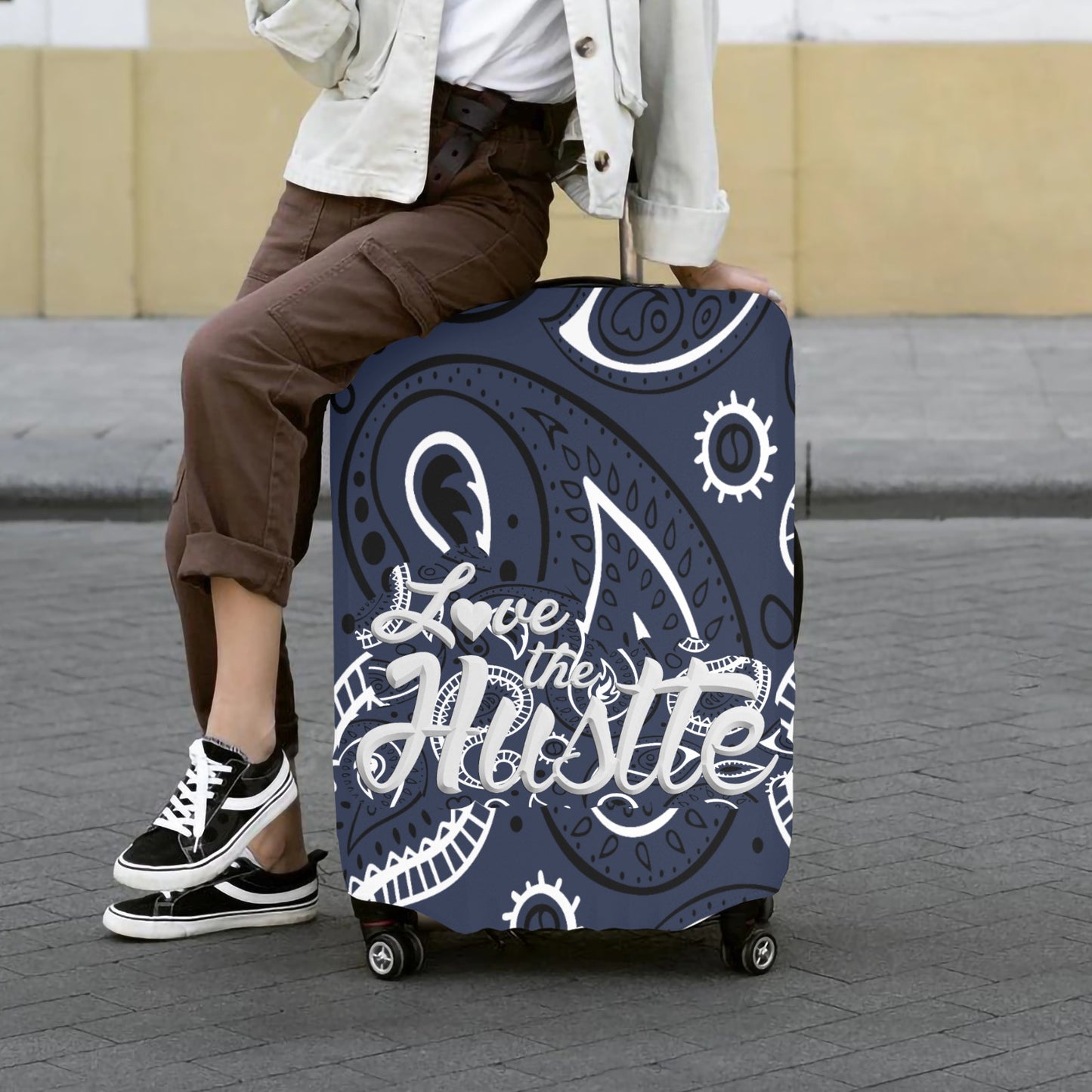 Love The Hustle™ Bandana Luggage Cover Collection (Extra Large – 28"–30")