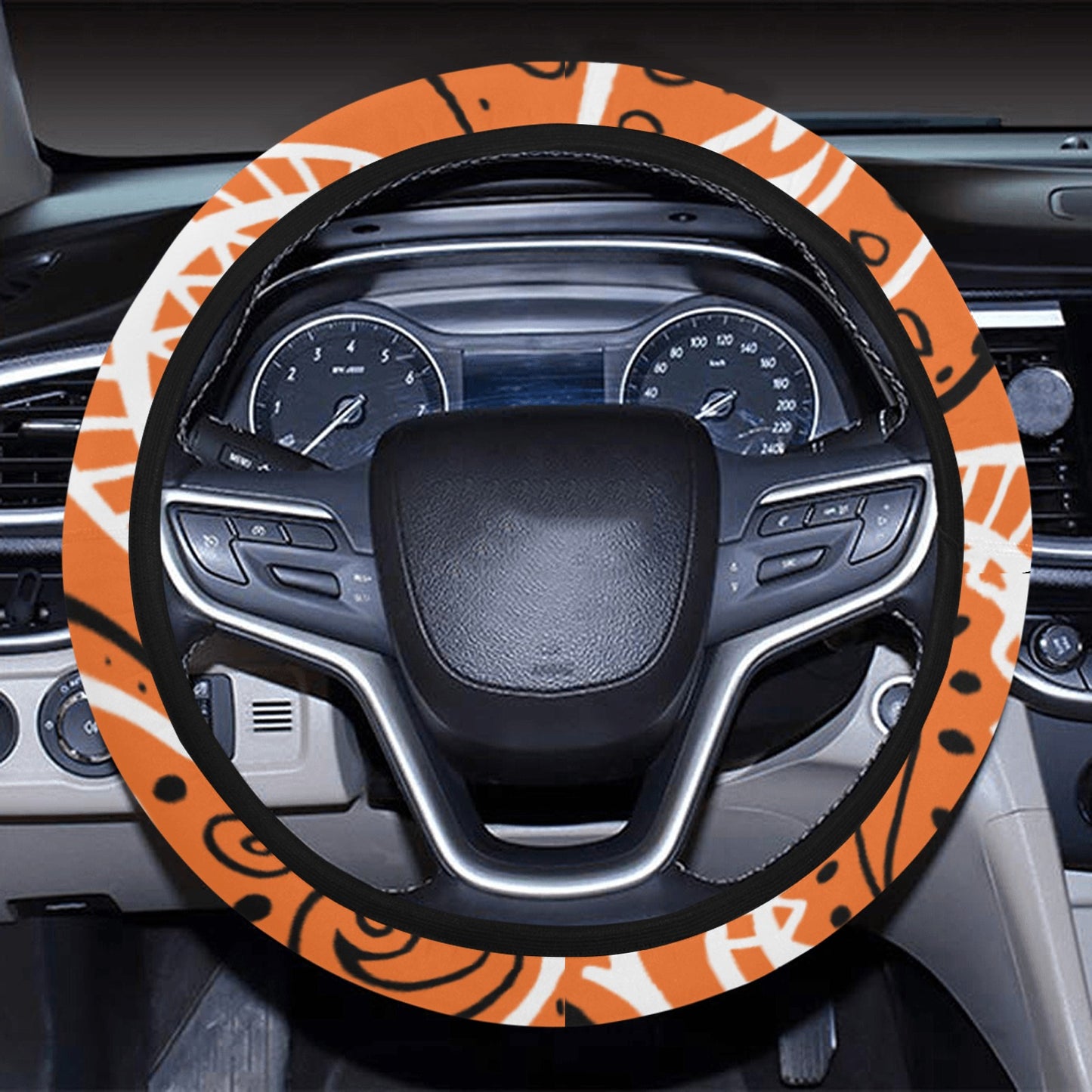 Love The Hustle Auto Steering Wheel Cover with Elastic Edge