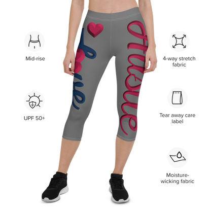 Love The Hustle™ USA Color Way Capri Leggings