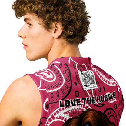 Love The Hustle® League Personalized Uni Premium Basketball Jersey Pink Squad