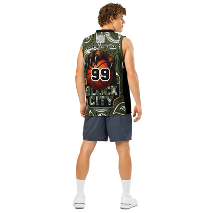 Love The Hustle® League Personalized Uni Premium Basketball Jersey Camo Squad