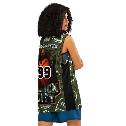 Love The Hustle® League Personalized Uni Premium Basketball Jersey Camo Squad