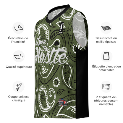 Love The Hustle® League Personalized Uni Premium Basketball Jersey Camo Squad