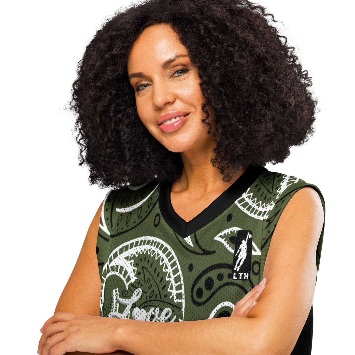 Love The Hustle® League Personalized Uni Premium Basketball Jersey Camo Squad