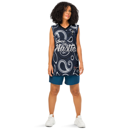 Love The Hustle® League Personalized Uni Premium Basketball Jersey Navy Squad