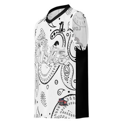 Love The Hustle® League Personalized Uni Premium Basketball Jersey White Squad