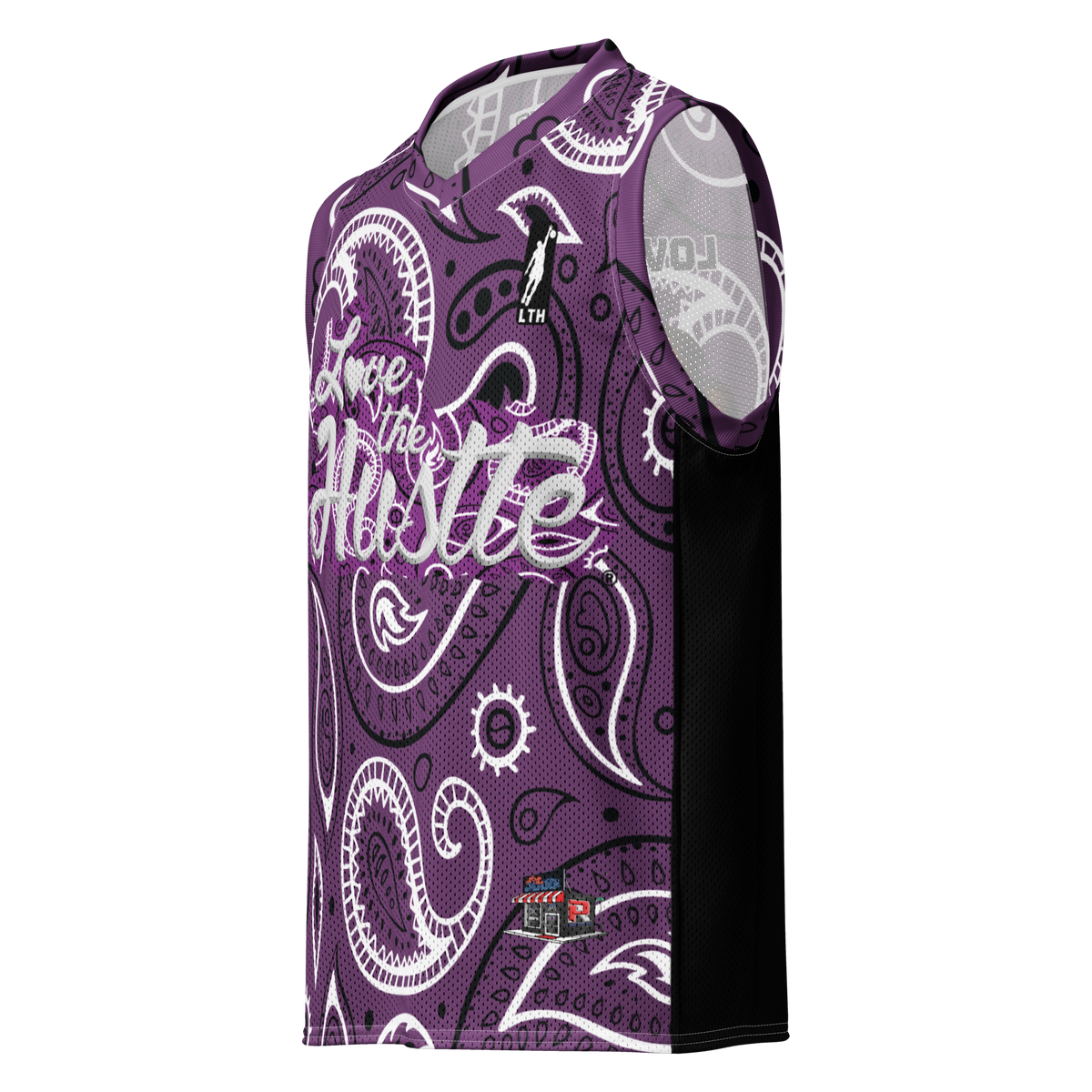 Love The Hustle® League Personalized Uni Premium Basketball Jersey Purple Squad
