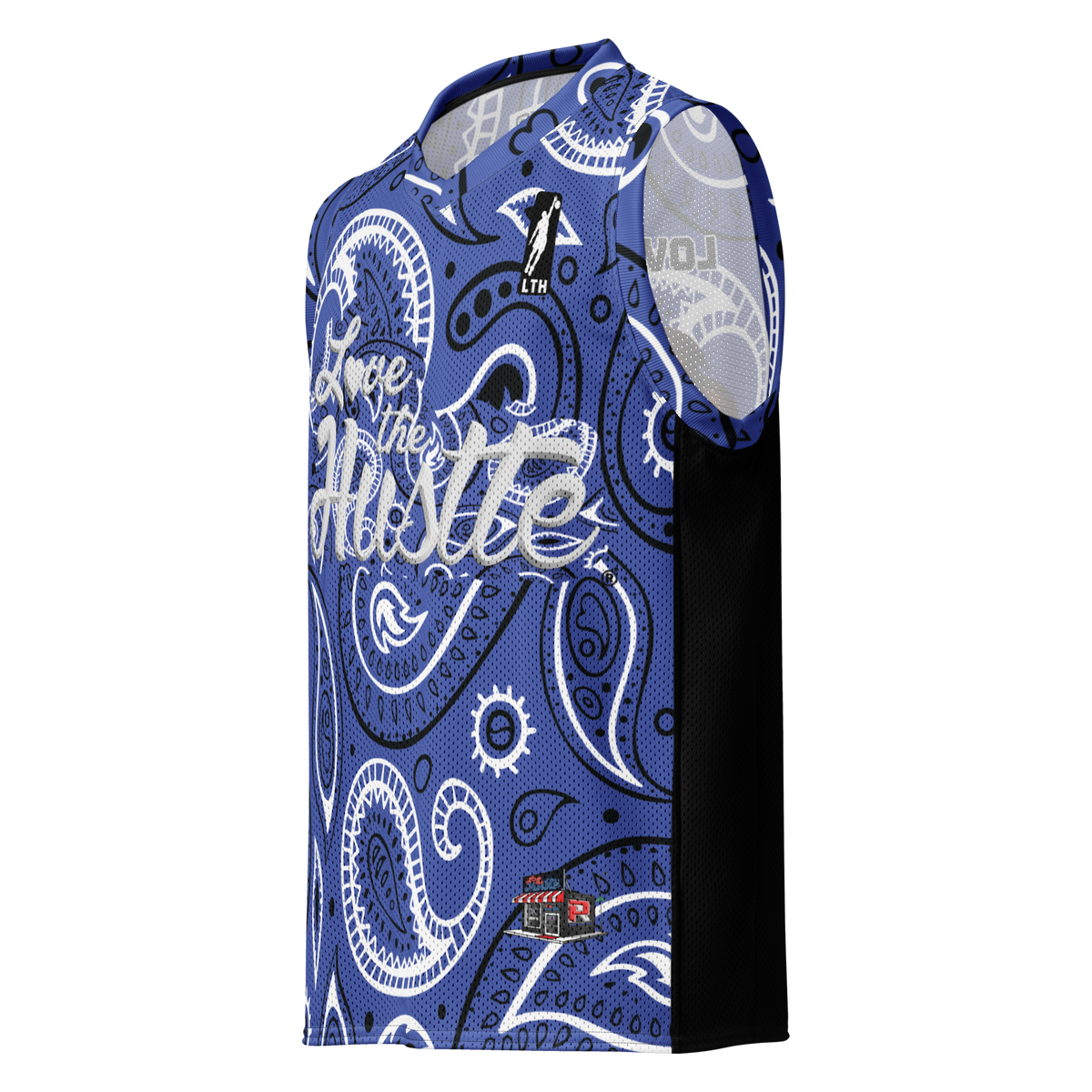 Love The Hustle® League Personalized Uni Premium Basketball Jersey Blue Squad