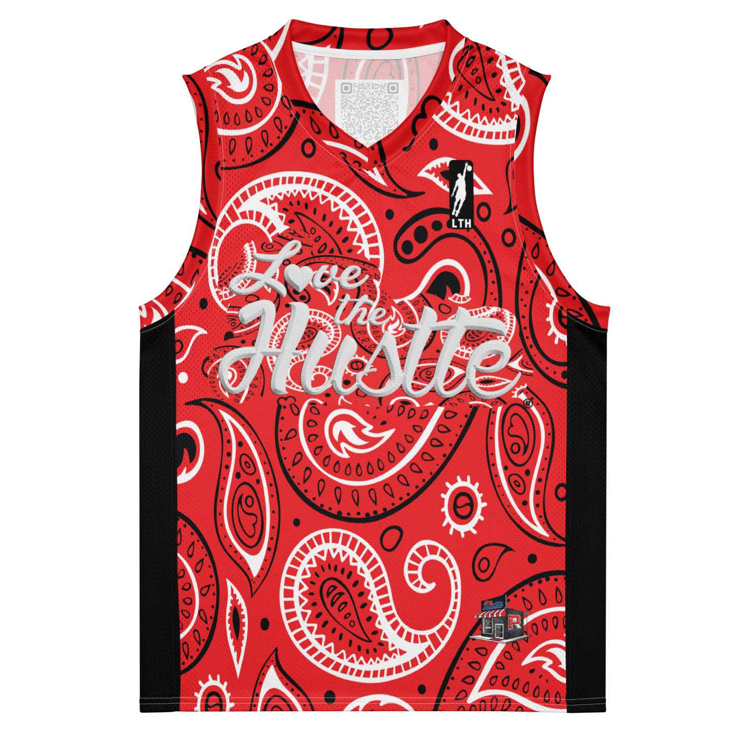 Love The Hustle® League Personalized Uni Premium Basketball Jersey Red Squad