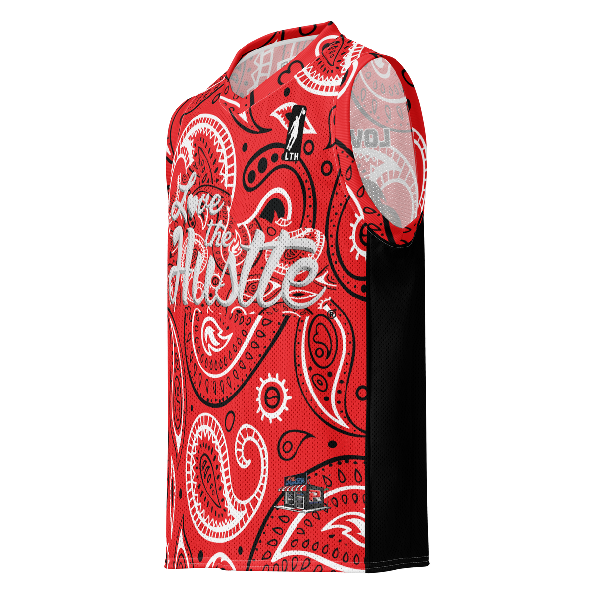 Love The Hustle® League Personalized Uni Premium Basketball Jersey Red Squad