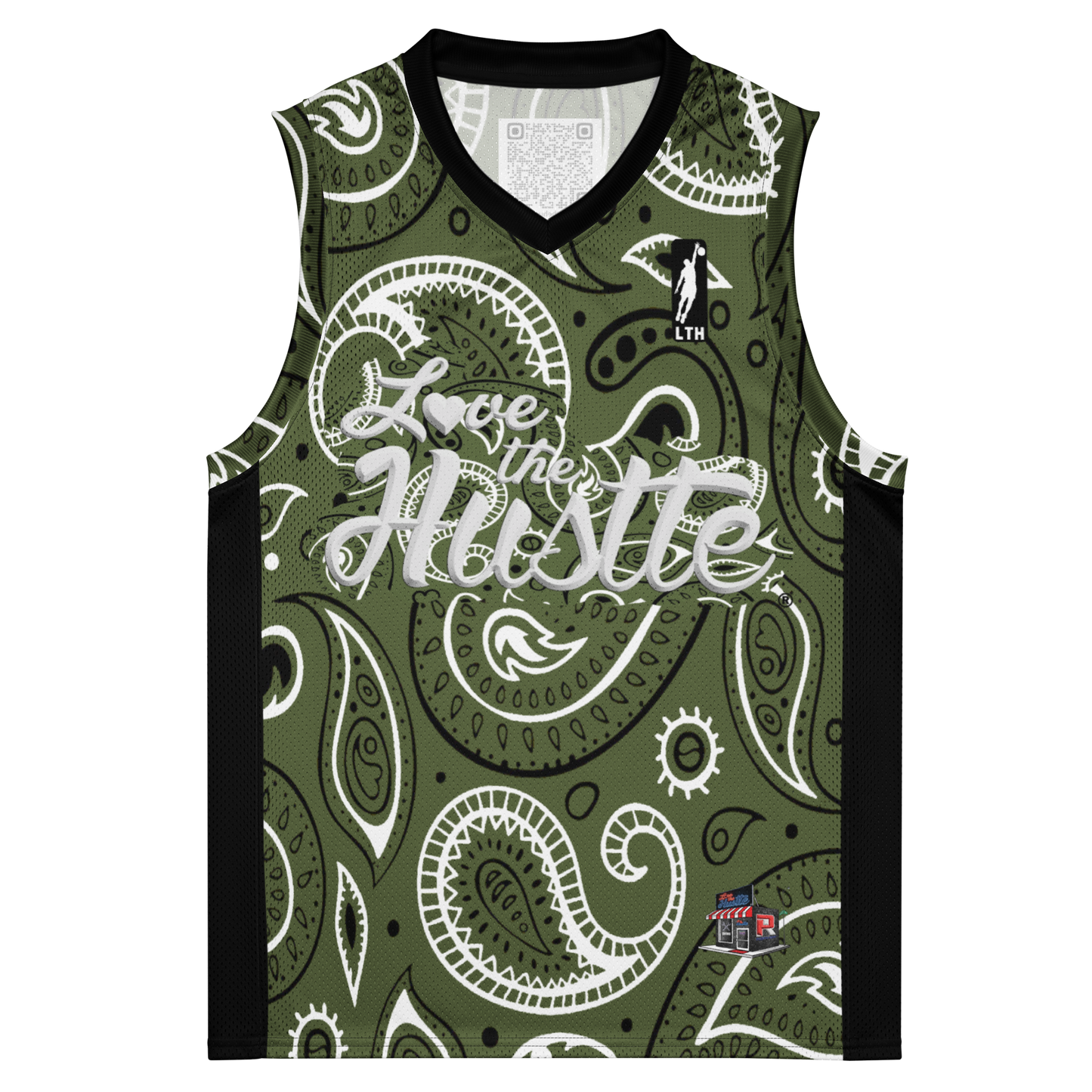 Love The Hustle® League Personalized Uni Premium Basketball Jersey Camo Squad