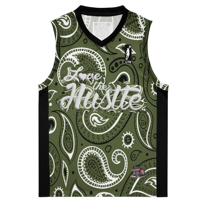 Love The Hustle® League Personalized Uni Premium Basketball Jersey Camo Squad
