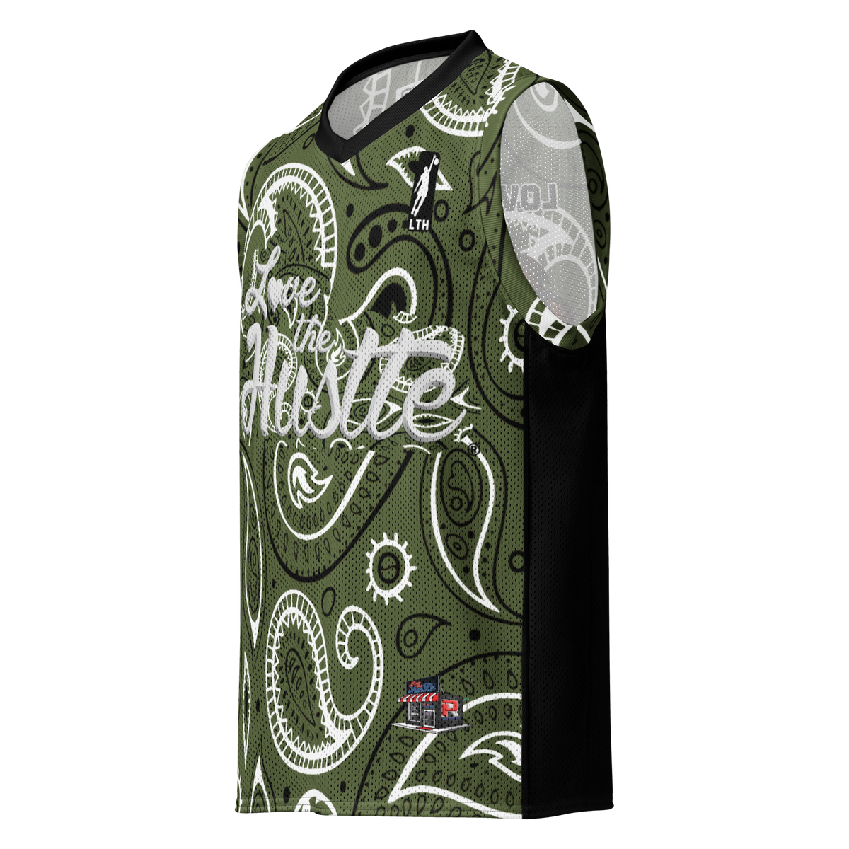 Love The Hustle® League Personalized Uni Premium Basketball Jersey Camo Squad