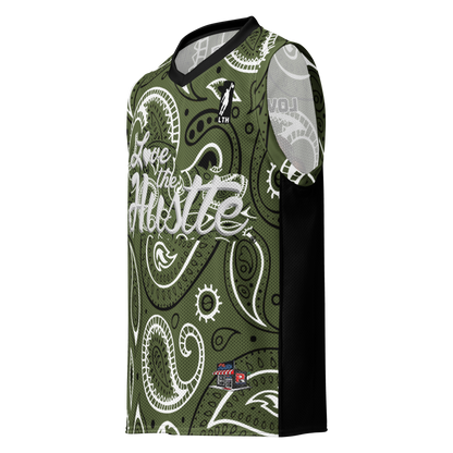 Love The Hustle® League Personalized Uni Premium Basketball Jersey Camo Squad