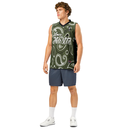 Love The Hustle® League Personalized Uni Premium Basketball Jersey Camo Squad