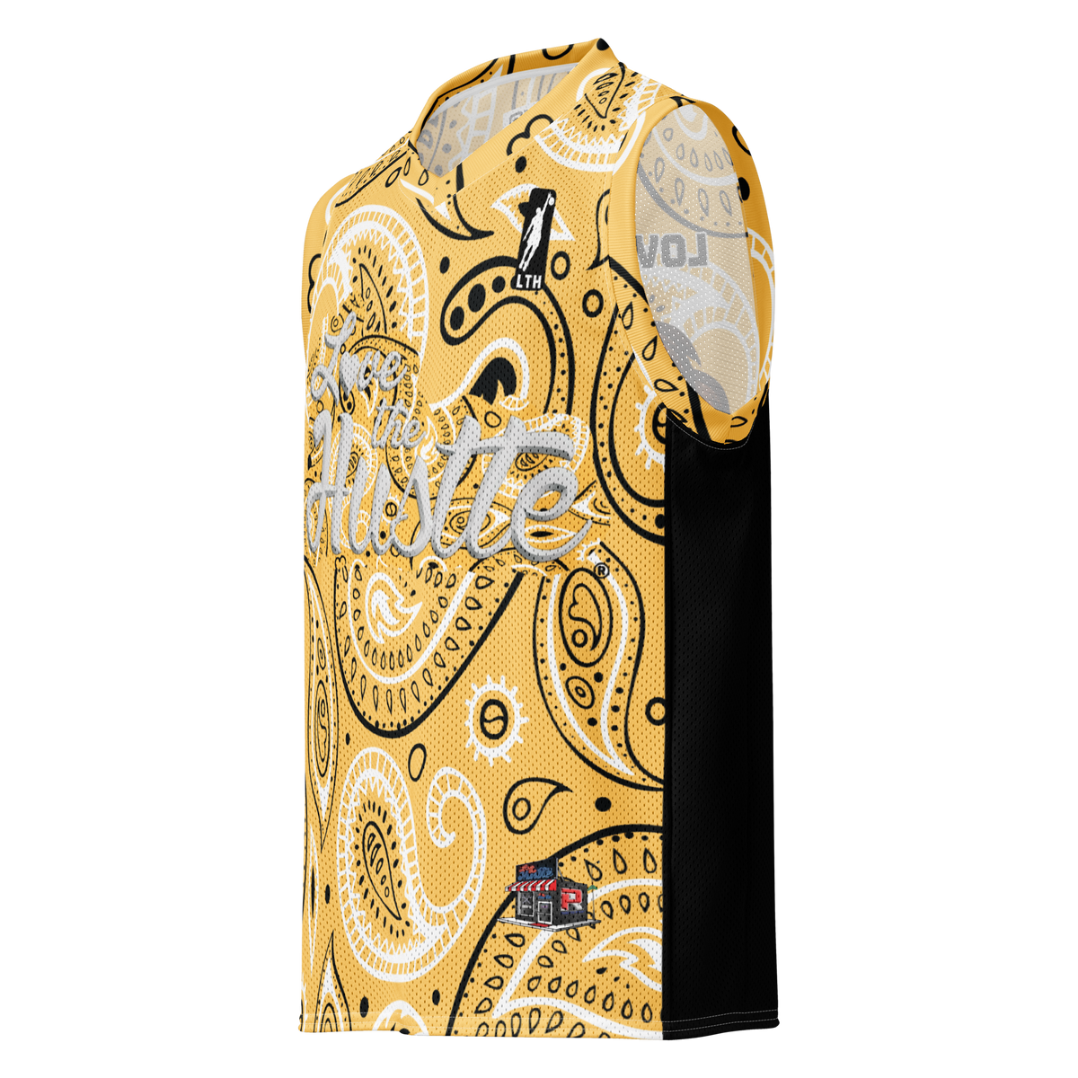 Love The Hustle® League Personalized Uni Premium Basketball Jersey Yellow Squad