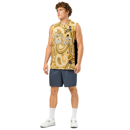 Love The Hustle® League Personalized Uni Premium Basketball Jersey Yellow Squad