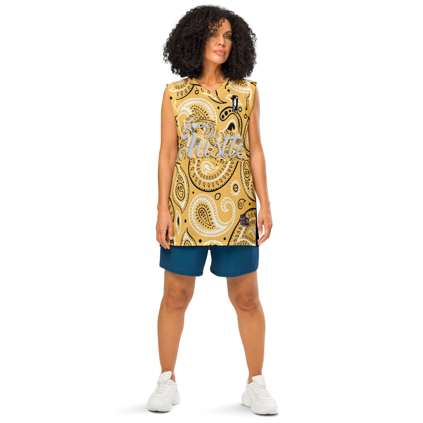 Love The Hustle® League Personalized Uni Premium Basketball Jersey Yellow Squad