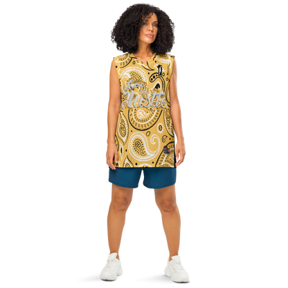 Love The Hustle® League Personalized Uni Premium Basketball Jersey Yellow Squad