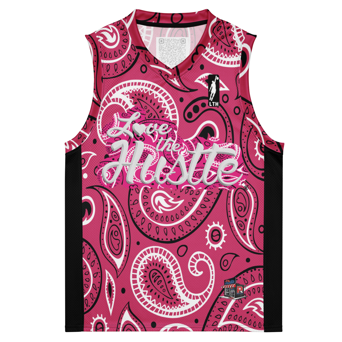 Love The Hustle® League Personalized Uni Premium Basketball Jersey Pink Squad