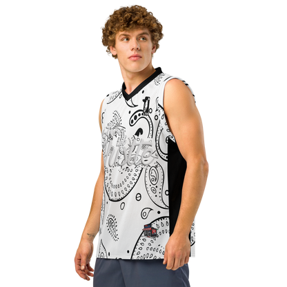 Love The Hustle® League Personalized Uni Premium Basketball Jersey White Squad
