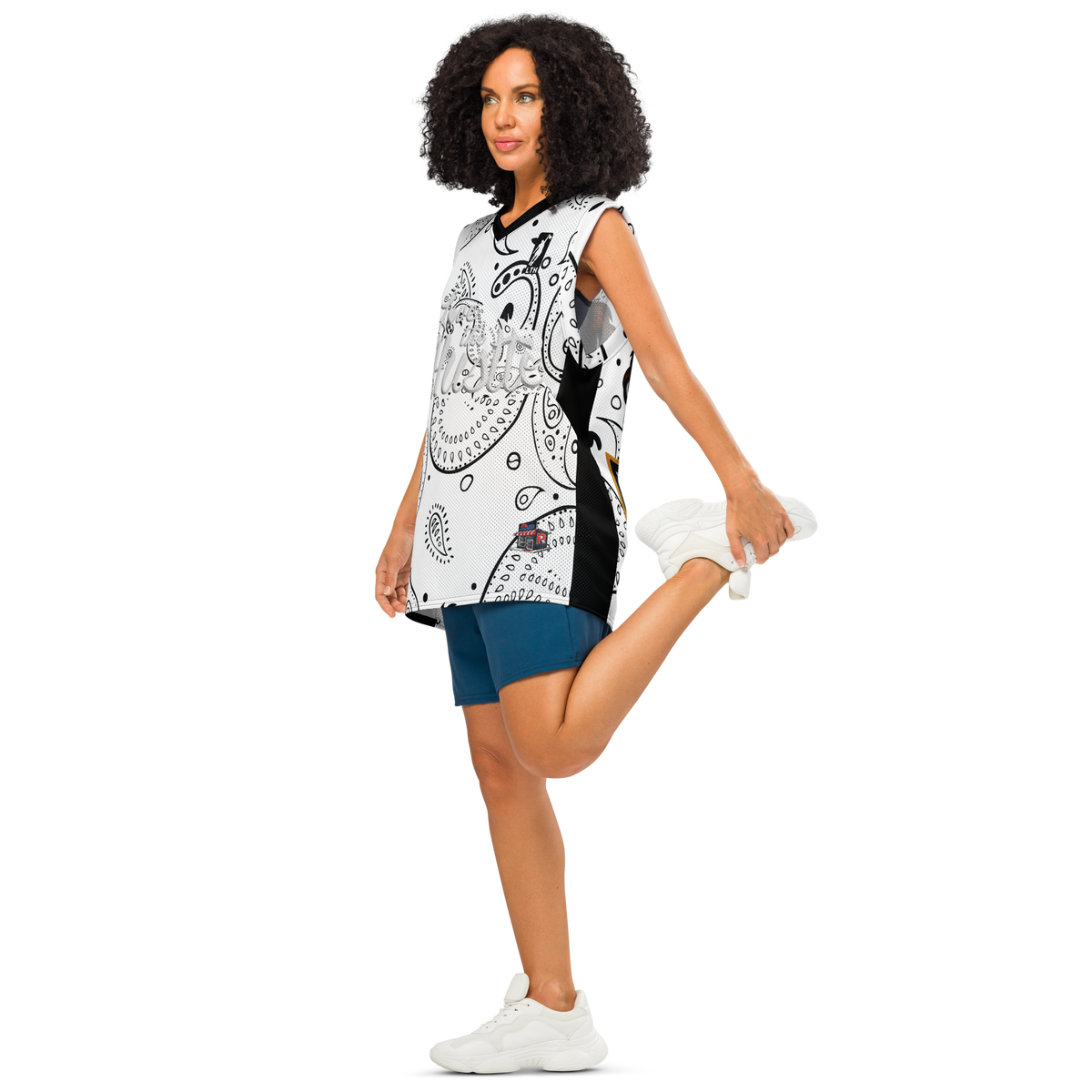 Love The Hustle® League Personalized Uni Premium Basketball Jersey White Squad