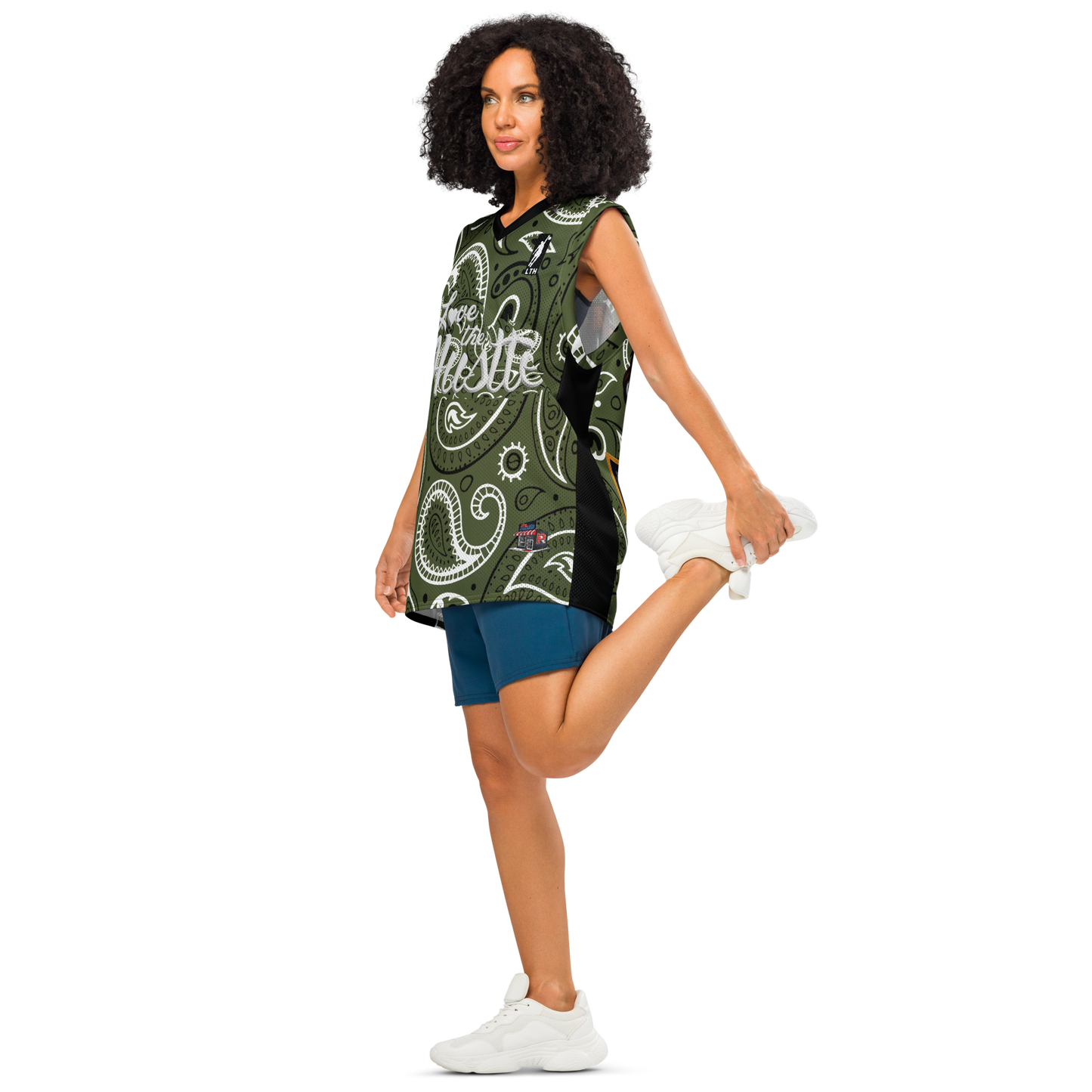 Love The Hustle® League Personalized Uni Premium Basketball Jersey Camo Squad