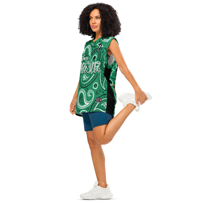 Love The Hustle® League Personalized Uni Premium Basketball Jersey Green Squad
