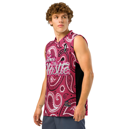 Love The Hustle® League Personalized Uni Premium Basketball Jersey Pink Squad