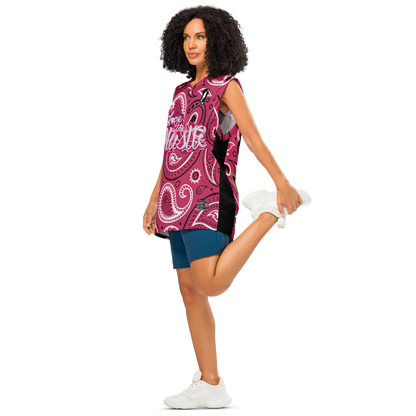 Love The Hustle® League Personalized Uni Premium Basketball Jersey Pink Squad