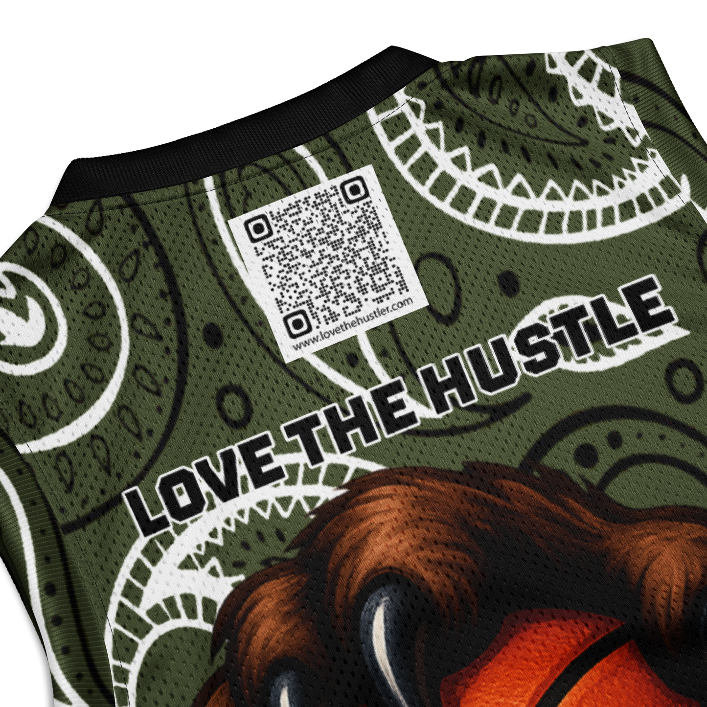 Love The Hustle® League Personalized Uni Premium Basketball Jersey Camo Squad