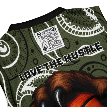 Love The Hustle® League Personalized Uni Premium Basketball Jersey Camo Squad