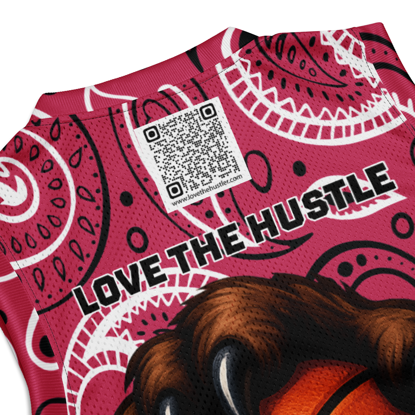 Love The Hustle® League Personalized Uni Premium Basketball Jersey Pink Squad