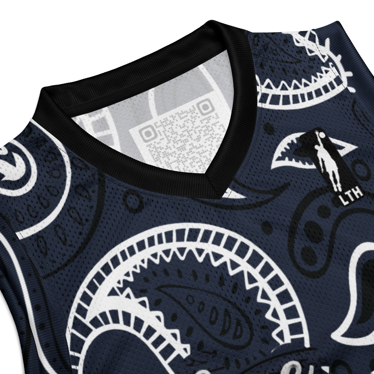 Love The Hustle® League Personalized Uni Premium Basketball Jersey Navy Squad