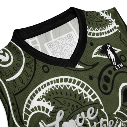 Love The Hustle® League Personalized Uni Premium Basketball Jersey Camo Squad