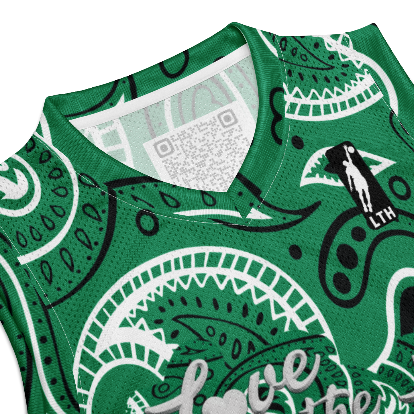 Love The Hustle® League Personalized Uni Premium Basketball Jersey Green Squad