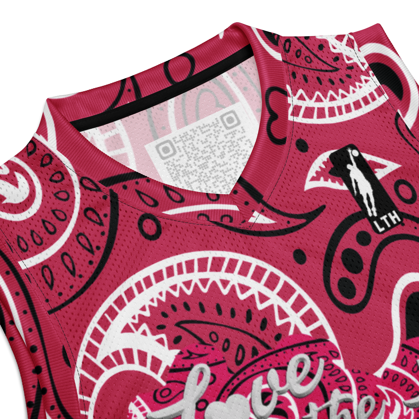 Love The Hustle® League Personalized Uni Premium Basketball Jersey Pink Squad