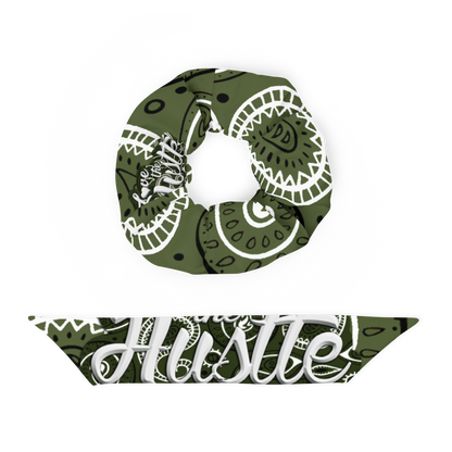 Love The Hustle™ Bandana Hair Scrunchie – Sustainable, Stretch + Bow Collection