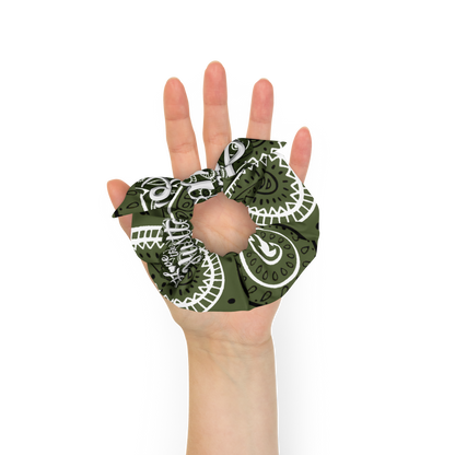 Love The Hustle™ Bandana Hair Scrunchie – Sustainable, Stretch + Bow Collection