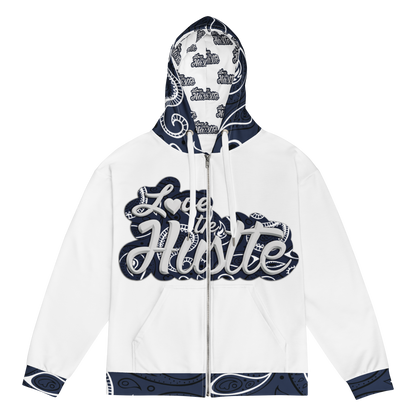 Love The Hustle™ Bandana Unisex Zip Hoodie Collection