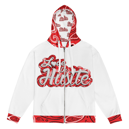 Love The Hustle™ Bandana Unisex Zip Hoodie Collection