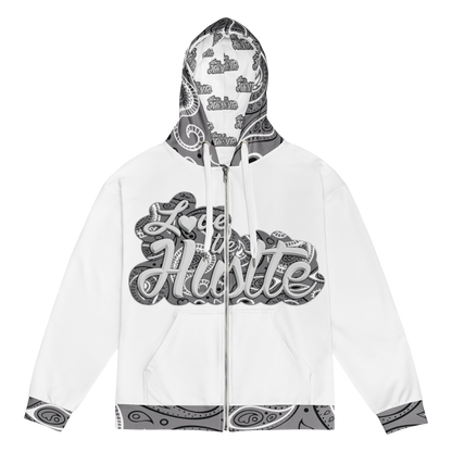 Love The Hustle™ Bandana Unisex Zip Hoodie Collection