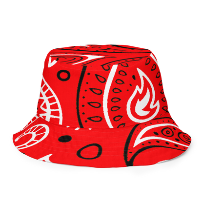 Love The Hustle® Gorro de pescador reversible de bandana con mini motivos atados